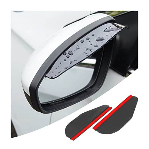 2Pcs Rear View Mirror Rain Visor Guard 2Pcs Rear View Mirror Rain Visor Guard