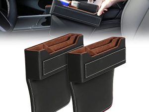 MAODANER Upgrade Universal Car Seat Gap Filler PU Leather Seat Console Organizer