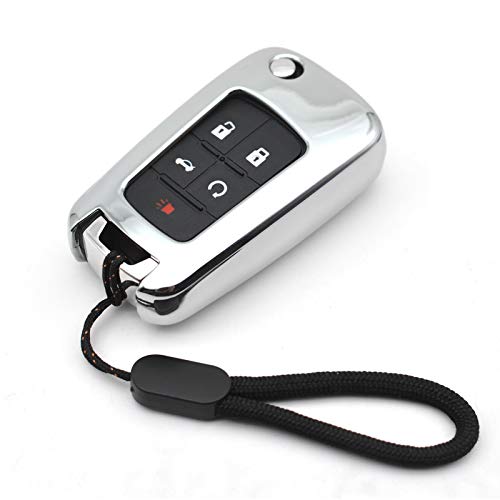 Compatible with Chevy Chevrolet Equinox Encore Camaro Cruze Malibu Impala Buick Regal Lacrosse GMC Terrain Silver TPU Key Fob Cover Case Remote Holder Skin Protector Keyless Entry Sleeve Accessories Compatible with Chevy Chevrolet Equinox Encore Camaro Cruze Malibu Impala Buick Regal Lacrosse GMC Terrain Silver TPU Key Fob Cover Case Remote Holder Skin Protector Keyless Entry Sleeve Accessories