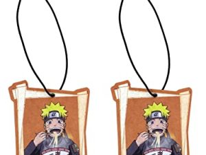 Naruto Shippuden Naruto Eating Ramen Car Air Freshener Pack of 2 – Hanging Car Air Fresheners – Anime Air Freshener
