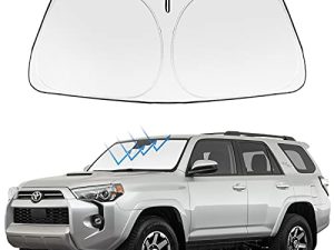 Front Windshield Sun Shade Foldable Sunshade Protector Custom Fit 2023-2010 Toyota 4Runner 4-Runner SUV