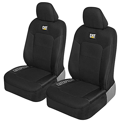 Caterpillar MeshFlex Automotive Seat Covers for Cars Trucks and SUVs (Set of 2) – Black Car Seat Covers for Front Seats Caterpillar MeshFlex Automotive Seat Covers for Cars Trucks and SUVs (Set of 2) – Black Car Seat Covers for Front Seats