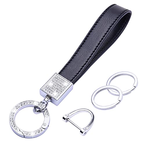 Wisdompro Bling Leather Car Keychain Wisdompro Bling Leather Car Keychain