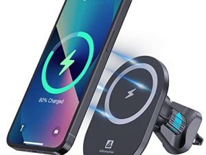 allinstation Wireless Car Charger with MagSafe Car Mount