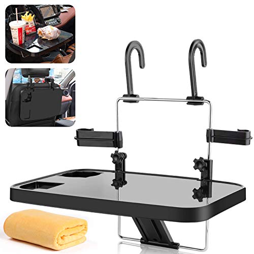 AutoChoice Foldable Car Seat Back Portable Tray for Food Dining Drink and Laptop AutoChoice Foldable Car Seat Back Portable Tray for Food Dining Drink and Laptop