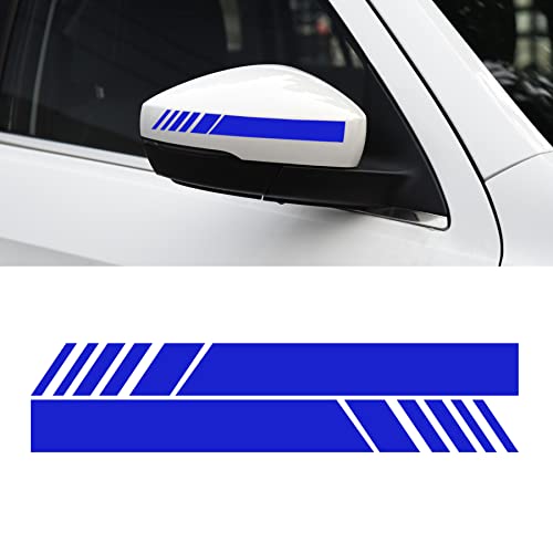 SINGARO Car Rear View Mirror Stickers Decor Car Body Sticker Vinyl 4pcs (Blue) SINGARO Car Rear View Mirror Stickers Decor Car Body Sticker Vinyl 4pcs (Blue)