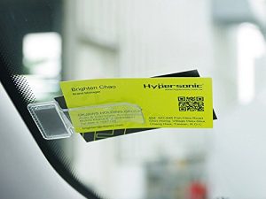 Hypersonic Car Windshield Parking Tickets Holder Transparent Auto Accessories Clip 2PCS