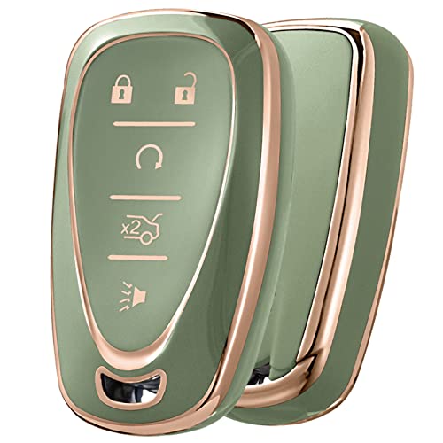 ELOHEI for Chevy Key Fob Cover Case Shell Cover TPU Protector Holder for Chevrolet 2020 2019 2018 2017 2016 Chevy Malibu Camaro Cruze Traverse Spark Equinox Sonic Volt Bolt(Fits 5 Buttons) ELOHEI for Chevy Key Fob Cover Case Shell Cover TPU Protector Holder for Chevrolet 2020 2019 2018 2017 2016 Chevy Malibu Camaro Cruze Traverse Spark Equinox Sonic Volt Bolt(Fits 5 Buttons)