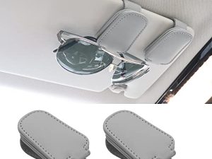 SUNCARACCL 2 Pack Sunglass Holder for Car Visor