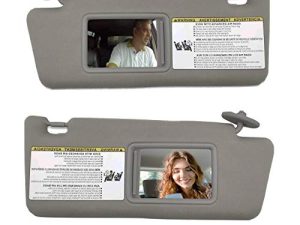 Sailead Sun Visor for Car (2 Pack) - Sun Block Car Visor Compatible w/ Toyota Tacoma 2005-2012 - Car Sun Visor Left & Right (Grey) - Car Accessories