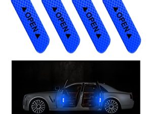 4PCS Car Door Open Warning Reflective Stickers