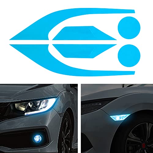 TOMALL 3 Pair Vinyl Smoke Tint Fog Light Headlight Side Marker Light Film for Honda Civic 2016-2021 Fender Turn Signal Light Stickers Self Adhesive Decals Car Vinyl Smoke Stickers Decoration (Blue) TOMALL 3 Pair Vinyl Smoke Tint Fog Light Headlight Side Marker Light Film for Honda Civic 2016-2021 Fender Turn Signal Light Stickers Self Adhesive Decals Car Vinyl Smoke Stickers Decoration (Blue)