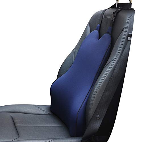 Lumbar Support Pillow for Car-Car Back Support-Memory Foam Car Lumbar Support for Driving Fatigue / Back Pain Relief - Dual Straps Better Fix The Car Cushion - Blue Lumbar Support Pillow for Car-Car Back Support-Memory Foam Car Lumbar Support for Driving Fatigue / Back Pain Relief - Dual Straps Better Fix The Car Cushion - Blue