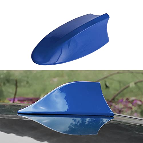 Ajxn 1 PC Shark Fin Antenna Car Antenna Decorative Top Mounted Dummy Roof Aerial for Car Trunk SUV (Blue) Ajxn 1 PC Shark Fin Antenna Car Antenna Decorative Top Mounted Dummy Roof Aerial for Car Trunk SUV (Blue)
