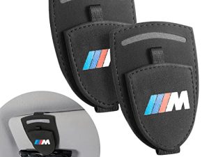 DEWEST Universal Sunglasses Holder Car Sun Visor Sunglasses Hanger Glasses Holder Card Clip for BMW M Accessories