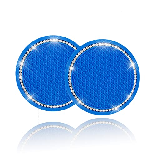 KIWEN Bling Blue Car Cup Coaster 2PCS KIWEN Bling Blue Car Cup Coaster 2PCS