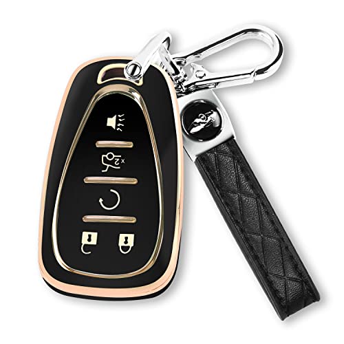 QBUC for Chevy Key Fob Cover for Chevrolet Equinox Malibu Traverse Blazer Camaro Impala Cruze Volt Bolt Sonic Trax Tahoe QBUC for Chevy Key Fob Cover for Chevrolet Equinox Malibu Traverse Blazer Camaro Impala Cruze Volt Bolt Sonic Trax Tahoe