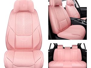 NS YOLO Full Coverage Faux Leather Car Seat Covers Universal Fit for Cars