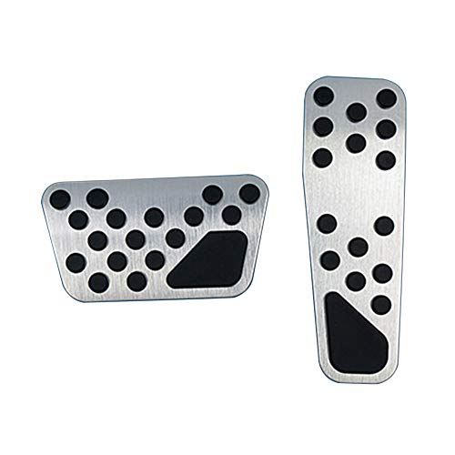Hecotrax Aluminum Alloy Pedal Cover for Dodge Challenger Charger Chrysler 300 300C No Drilling Aluminum Brake and Accelerator Pedal Covers (Silver) Hecotrax Aluminum Alloy Pedal Cover for Dodge Challenger Charger Chrysler 300 300C No Drilling Aluminum Brake and Accelerator Pedal Covers (Silver)