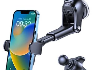 OQTIQ 3-in-1 Suction Cup Phone Holder Windshield/Dashboard/Air Vent