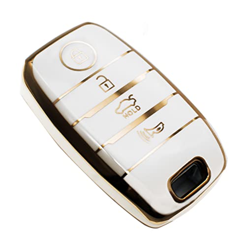 FEYOUN Key Fob Cover Compatible with Kia Forte Koup NIRO Optima Rio Sorento Soul Sportage Smart 4 Buttons TPU Remote Keyless Key Fob Case Protection Shell Accessories FEYOUN Key Fob Cover Compatible with Kia Forte Koup NIRO Optima Rio Sorento Soul Sportage Smart 4 Buttons TPU Remote Keyless Key Fob Case Protection Shell Accessories