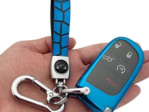 TANDRIVE Compatible Jeep Key Fob Cover Dodge,Cherokee Grand Cherokee Compass Renegade