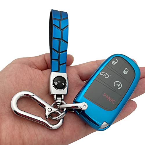 TANDRIVE Compatible Jeep Key Fob Cover Dodge,Cherokee Grand Cherokee Compass Renegade TANDRIVE Compatible Jeep Key Fob Cover Dodge,Cherokee Grand Cherokee Compass Renegade