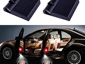 2 Pcs Compatible with KIA Wireless Car Door Logo Light LED HD Welcome Courtesy Ghost Shadow Projector Lamp Compatible with KIA Cars