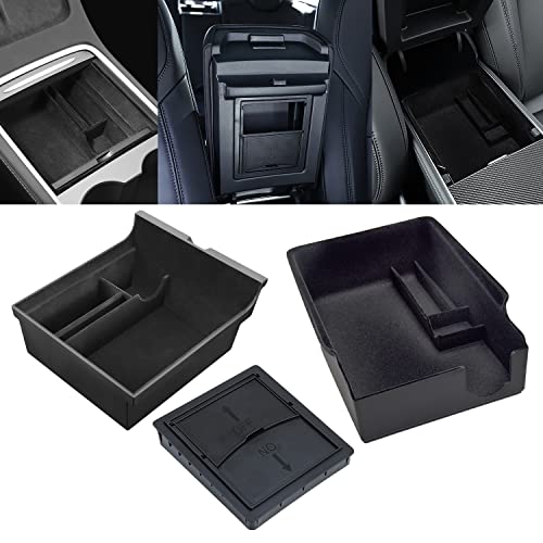 Luumtee 3PCS Center Console Organizer Tray Fit for Latest 2023 2022 2021 Tesla Model 3/Y Armrest Hidden Cubby Drawer Storage Box with Coin and Sunglass Holder Interior Accessories Tray (Flocked) Luumtee 3PCS Center Console Organizer Tray Fit for Latest 2023 2022 2021 Tesla Model 3/Y Armrest Hidden Cubby Drawer Storage Box with Coin and Sunglass Holder Interior Accessories Tray (Flocked)