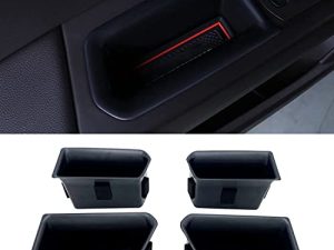 JOJOMARK Compatible with VW Atlas and Cross Sport 2018 2019 2020 2021 2022 2023 Accessories Door Grab Handle Storage Box Organizer Tray