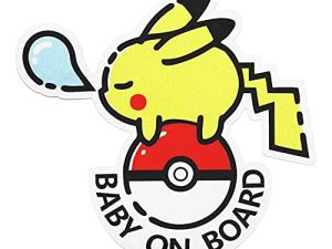 LACOVIA | Pikachu Baby On Board | Bumper Sticker Decals for Car