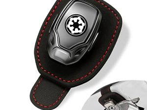 Star Wars Sunglass Car Holder Clip for Car Sun Visor Leather Glasses Hanger Clip Car Sun Visor Organizer Clip for Star Wars Car Accessories (Fit Galactic Empire)