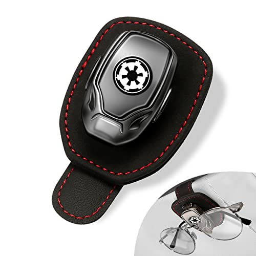 Star Wars Sunglass Car Holder Clip for Car Sun Visor Leather Glasses Hanger Clip Car Sun Visor Organizer Clip for Star Wars Car Accessories (Fit Galactic Empire) Star Wars Sunglass Car Holder Clip for Car Sun Visor Leather Glasses Hanger Clip Car Sun Visor Organizer Clip for Star Wars Car Accessories (Fit Galactic Empire)