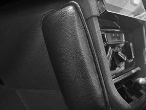 MECHCOS Soft Black Leather Car Center Console Knee Leg Elbow Cushion Pad