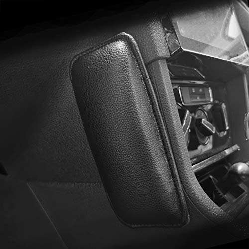 MECHCOS Soft Black Leather Car Center Console Knee Leg Elbow Cushion Pad MECHCOS Soft Black Leather Car Center Console Knee Leg Elbow Cushion Pad