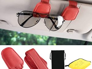 ANMEI 2 Pack Sunglass Holder for Car Visor