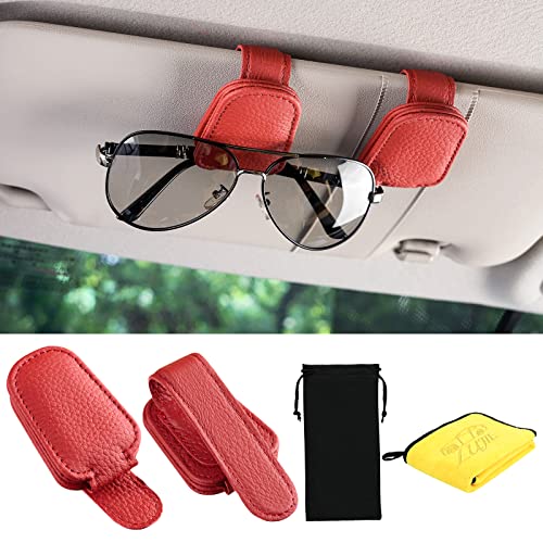 ANMEI 2 Pack Sunglass Holder for Car Visor ANMEI 2 Pack Sunglass Holder for Car Visor