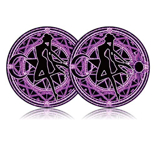 2PCS Car Cup Holder Coasters for Sailor Moon 2PCS Car Cup Holder Coasters for Sailor Moon
