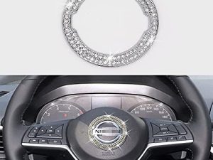 Steering Wheel Bling Crystal Emblem for Nissan
