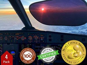 kinder Fluff Car Window Shade (4Pack)-Car Sun Shade for Baby-The Only Certified car Sun Shade to Block 99.95% UVR-Mom’s Choice Gold Award Winning Car Window Shade for Baby & Aircraft Pilot