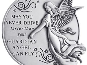 Guardian Angel Visor Clip For Car: 2-1/4 Inch Diameter Metal