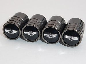 US85 Genesis Black Chrome Auto Car Wheel Tire Air Valve Caps Stem Cover