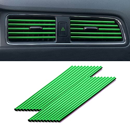 LivTee 20 Pieces Car Air Conditioner Decoration Strip for Vent Outlet LivTee 20 Pieces Car Air Conditioner Decoration Strip for Vent Outlet