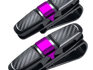 FineGood 2 Pack Glasses Holders for Car Sun Visor