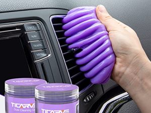 TICARVE Cleaning Gel for Car Putty Car Vent Cleaner Cleaning Putty Gel Auto Tools Car Interior Cleaner Dust Mud for Cars and Keyboard Cleaner Slime Purple 2Pack
