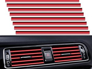PYHLVCLF 20 Pieces Universal Car Air Conditioner Vent Trim Decoration Strip Accessories