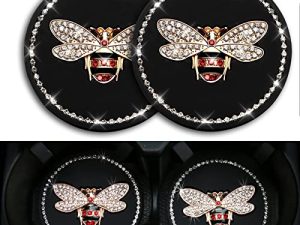 2pcs Bling Cup Holder Insert Coaster- 2.95 inch Silicone Anti-Slip Shockproof