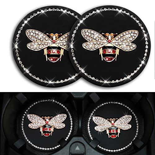 2pcs Bling Cup Holder Insert Coaster- 2.95 inch Silicone Anti-Slip Shockproof 2pcs Bling Cup Holder Insert Coaster- 2.95 inch Silicone Anti-Slip Shockproof