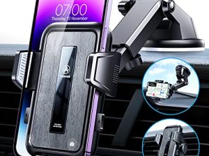 VANMASS [2022 Newest Car Phone Holder Mount [Upgraded Super Suction] Dashboard Phone Holder