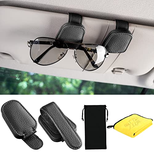 ANMEI 2 Pack Sunglass Holder for Car Visor ANMEI 2 Pack Sunglass Holder for Car Visor
